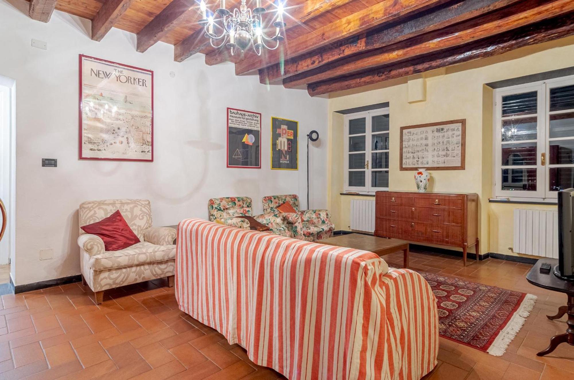 Recco Apartment With View And Pool Екстериор снимка